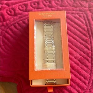 Tory Burch Gold Stainless Steel Watch Band